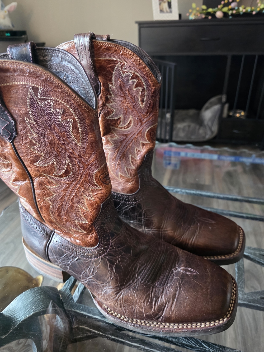 Ariat Brown Two-Tone Western Cowboy Boots